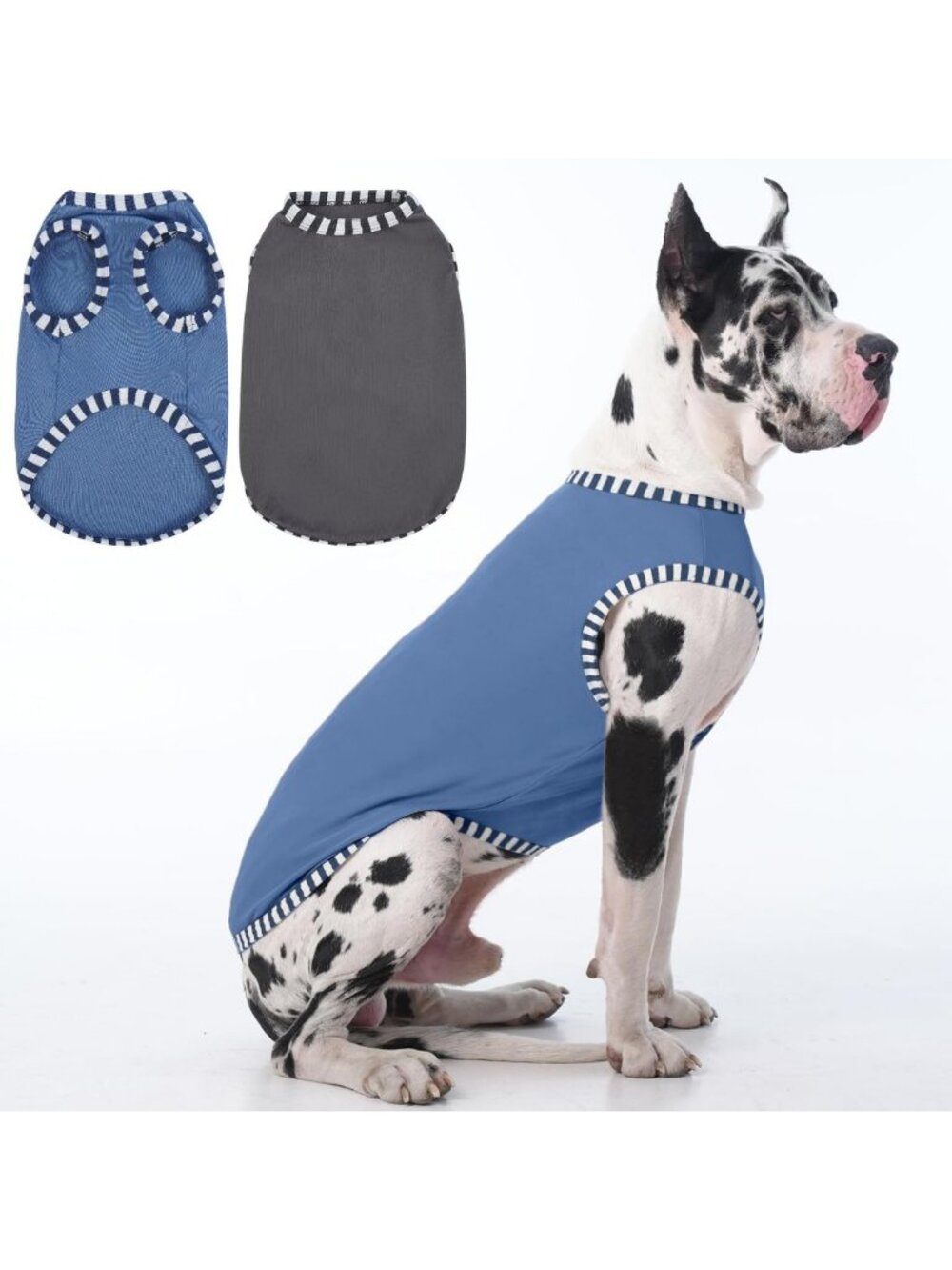 2 Pack Lightweight Sleeveless Dog Recovery Shirts - Post-Surgery Comfort Tee